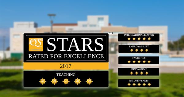 EMU Receives Five Stars From QS in the Teachıng Category