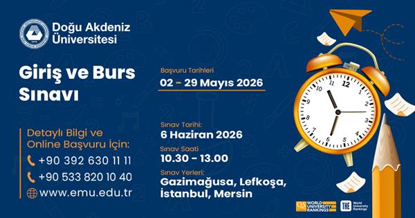 Key Dates for EMU Entrance and Scholarship Exam Announced